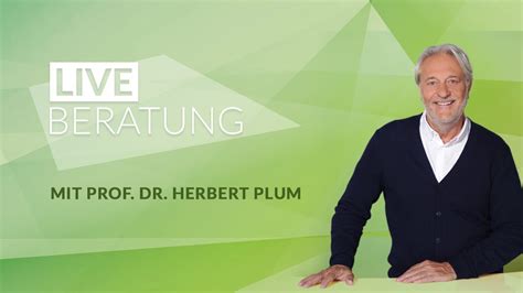 Liveberatung mit unserem Gesundheitsexperten Prof. Dr. Herbert .